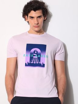 Rare Rabbit - Rives Graphic Printed T-Shirt Lavender