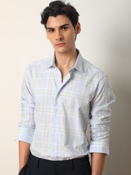 Rare Rabbit - Tarkin Plaid Check Shirt Blue