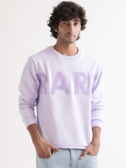 Rare Rabbit - Tisot Smart Embroidered Sweatshirt Purple