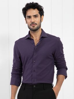 Rare Rabbit - Venziya Solid Shirt Purple