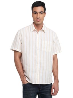 ColorPlus - Light Yellow Comfort Fit Shirt