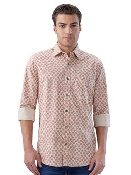 ColorPlus - Medium Brown Regular Fit Shirt