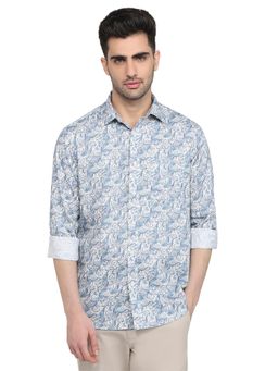 ColorPlus - Medium Blue Regular Fit Shirt