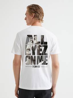PRONK - All Eyez On Me Men Half Sleeve Printed T-Shirt