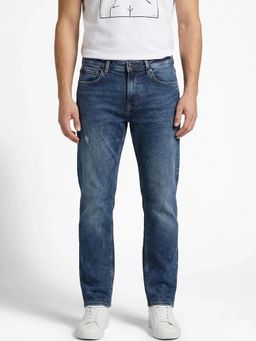 Lee - Men's Blue Rodeo Straight Fit Mid Rise Jeans