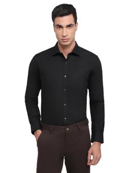Park Avenue - Slim Fit Black Pure Cotton Formal Shirt