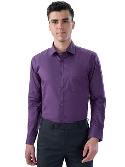 Park Avenue - Slim Fit Purple Polycotton Formal Shirt