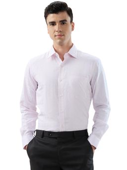 Raymond - Light Pink Comfort Fit Checkered Shirt