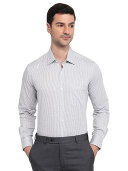 Raymond - Grey Comfort Fit Checkered Shirt