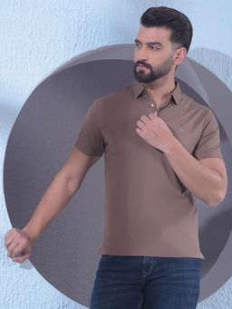 CRIMSOUNE CLUB - Brown Men Polo T-Shirt