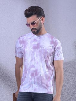 CRIMSOUNE CLUB - Men Purple Printed T-Shirt