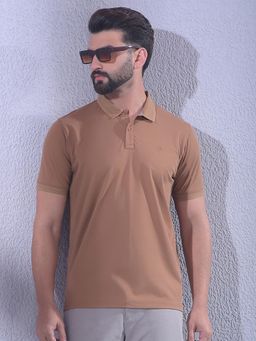 CRIMSOUNE CLUB - Brown Men Polo Neck T-Shirt
