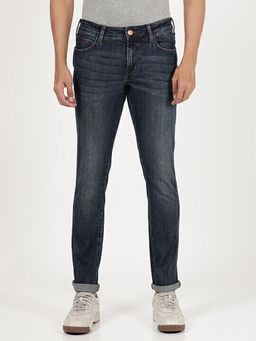 Wrangler - Men's Black Skanders Slim Fit Low Rise Jeans
