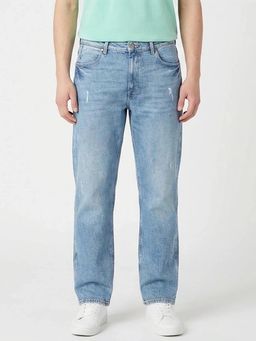 Wrangler - Men Blue Redding Relaxed Straight Fit Jeans