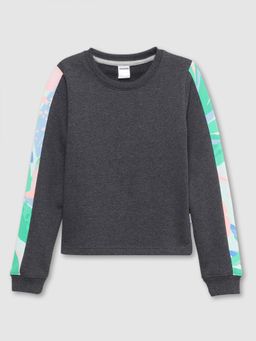 mackly - Black Girls Printed Sweatshirt