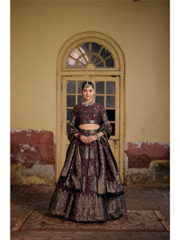 Safaa - The Dua-E-Khair Multi Colored Zari Lehenga Set