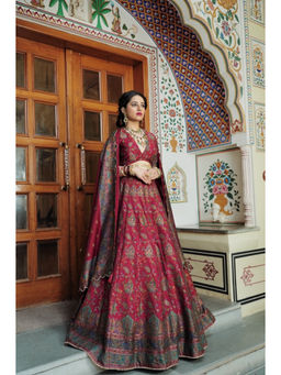 Safaa - The Zaira Black Embroidered Lehenga Set