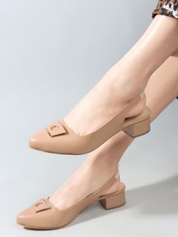 Carlton London - Khaki Backstrap Party Women Pumps