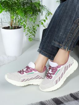 Carlton London - Multi-Color Lace-Ups Women Sporty Walking Shoes