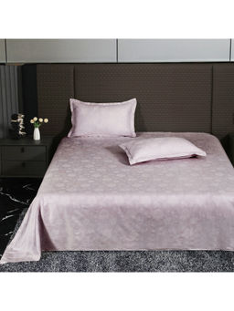 Story@Home - Mauve 500TC Cotton Premium Bedsheet with 2 Pillow Covers (King)