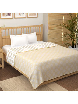 Story@Home - Beige Cotton Reversible Dohar (Double)