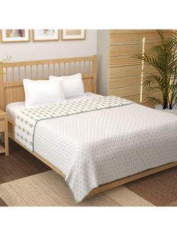 Story@Home - White Cotton Reversible Dohar (Double)