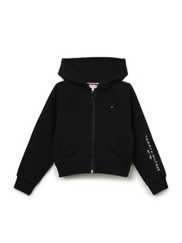 Tommy Hilfiger - LG Essential Embroidered Zip - Black