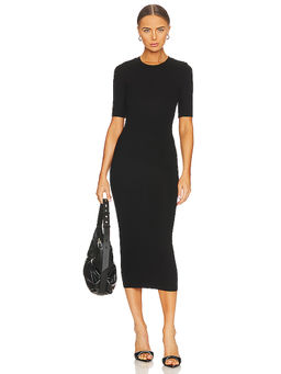 Enza Costa - Half Sleeve Crew Midi Dress