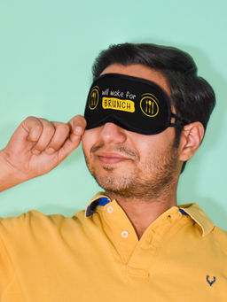 Indigifts - Sleeping Eye Mask For Men Will Wake Quote Eye Mask, Mother's Day Gift
