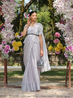 Swtantra - Belt- Glass Silver