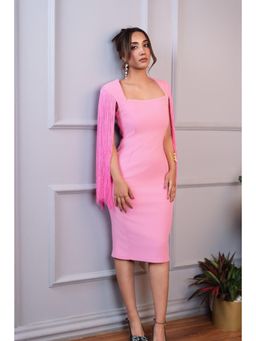 NIYARA INDIA - Blush Pink Tasseled Elegance Dress