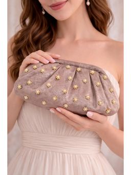 BOXWISH BY BHUMIKA - Women Mauve Embellished Clutch