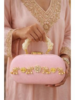BOXWISH BY BHUMIKA - Women Pink Embellished Clutch