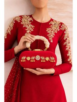BOXWISH BY BHUMIKA - Women Red Embellished Clutch