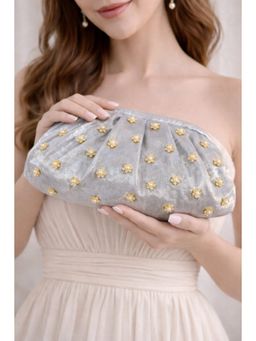 BOXWISH BY BHUMIKA - Women Silver Embellished Clutch