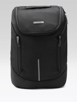 Teakwood - Unisex Black Solid Backpack