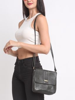 Teakwood - Women Green Leather Sling Bag
