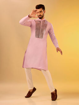 KISAH - Men Pink Kurta