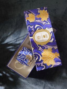 Pure Home + Living - Pack of 2 Blue Amalfi Print Coffee Mugs