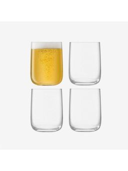 LSA INTERNATIONAL - Borough - Tumbler Set- 625ml- Crystal Clear- Pack of 4