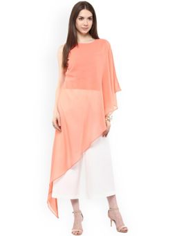 AAREIN - Peach-Coloured Asymmetric Top