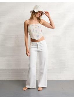 American Eagle - Ae Bandana Crop Top White