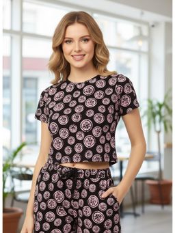 RIGO - Women Black Regular Fit Crop Top