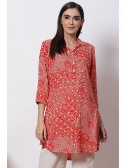 Biba - Red Straight Kurta