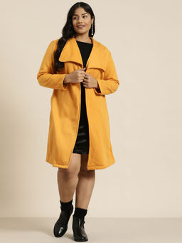 Qurvii - Bagatelle Drape Fleece Long Coat