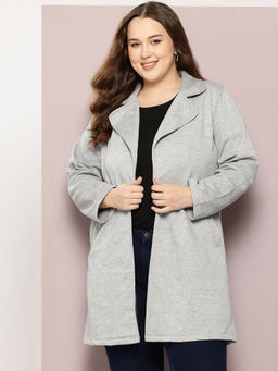 Qurvii - Grey Collared Coat