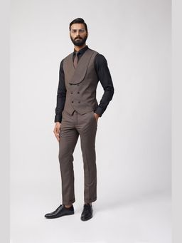 Gatsby Collection - Brown Yugen Shirt with Waistcoat and Trouser