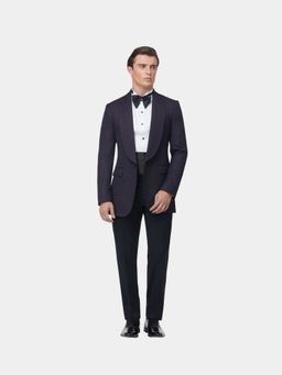 Gatsby Collection - Purple Virgilio Embroidered Gc Blazer with Trouser and Shirt