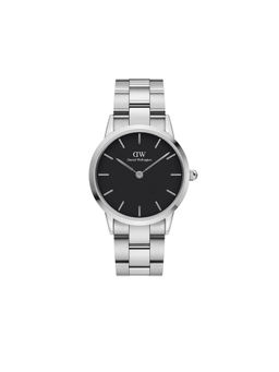 Daniel Wellington - Iconic Link 36 Silver Black For Men & Women