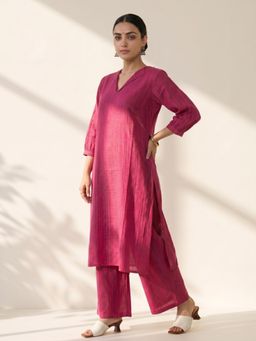 JITI - Pink Bloom Kurta with Pant
